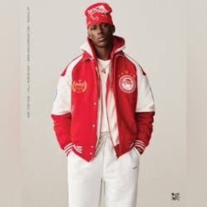 Aime Leon Dore ALD Olympiacos F.C. wool Jacket Bomber men’s size XXL.